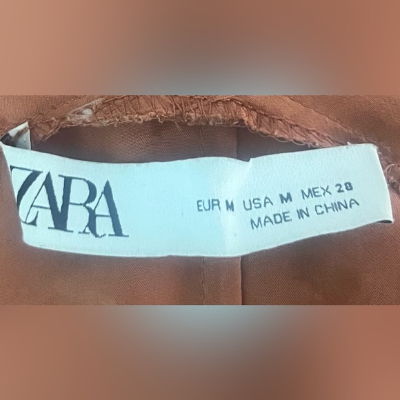 Zara Terracotta Tie Dye Long Tunic Dress - Picture 9 of 9